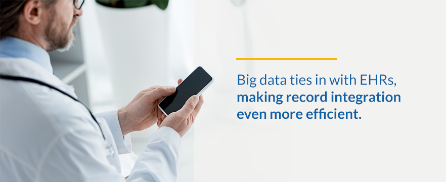 big data ties in with EHRs